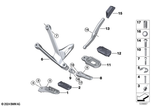 Footrests for 2022 BMW-Motorrad R 1300 GS #0