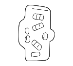 F4ZZ6351496A - Body: Dome Lamp Assembly Bracket for Ford: Mustang Image