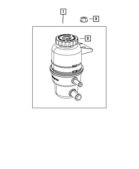Power Steering Pump and Reservoir for 2020 Dodge Grand Caravan #1