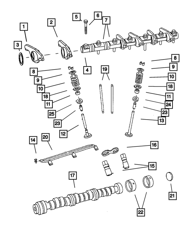 6506522AA - Engine 3.8L Six Cylinder: Header Point Reduced Body Bolt, Mounting for Mopar Image