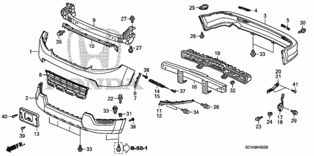 Bumpers (3) for 2010 Honda Element #0