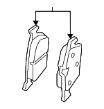 5QM698451A - : Disc Brake Pad Set for Volkswagen: Jetta, Taos Image