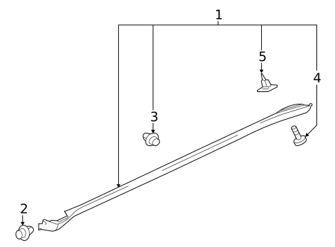 Exterior Trim - Pillars for 2014 Mitsubishi Outlander #0