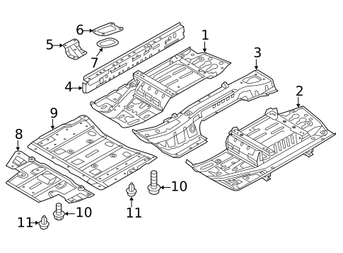 Floor & Rails for 2014 Nissan LEAF #0