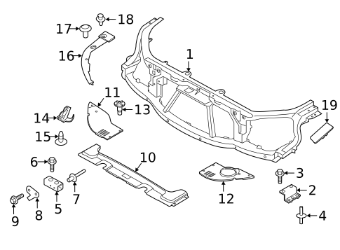Radiator Support for 2019 Land Rover Range Rover #0