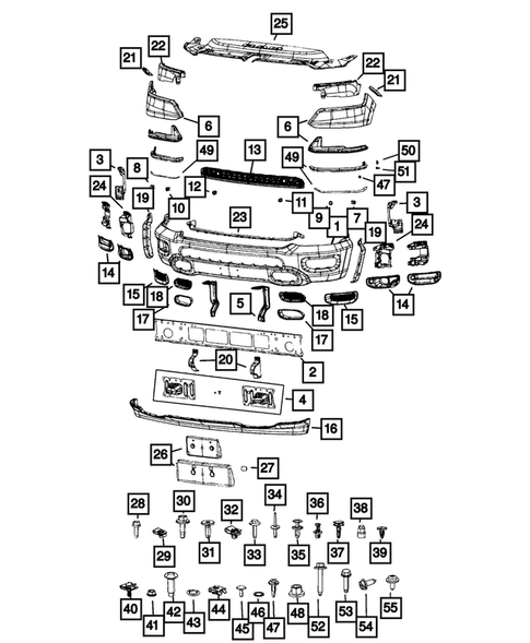 Front Bumper and Fascia for 2024 Ram 1500 #0
