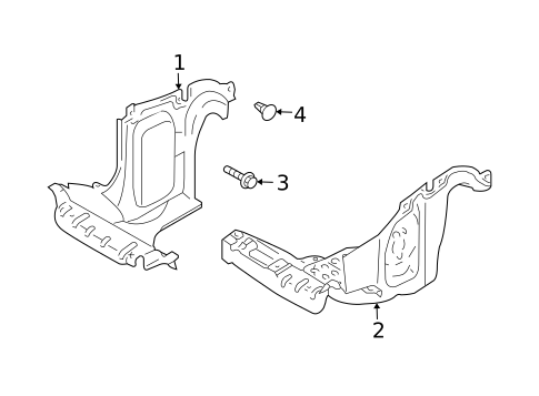 Splash Shields for 2002 Mazda Tribute #0
