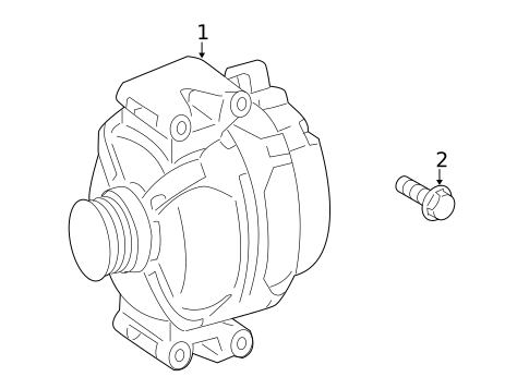 Alternator for 2010 Mercedes-Benz CL550 #1