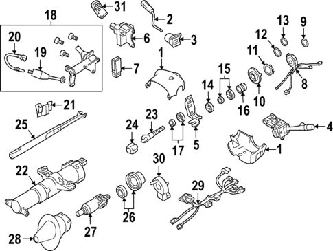 Shroud, Switches & Levers for 2017 GMC Savana 2500 #0