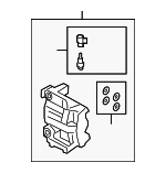 9Y0615123BC - : Disc Brake Caliper for Porsche: Cayenne Image