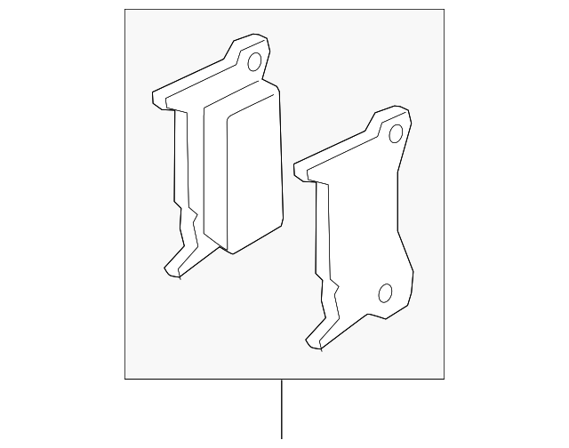 1 Set Of Brake Pads - Porsche (9Y0-698-451-N)