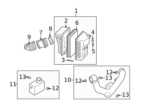 Air Intake for 2006 Mazda MPV #0