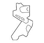 8621233390 - Body: Radio Bracket for Lexus: ES250, ES300h, ES350 Image