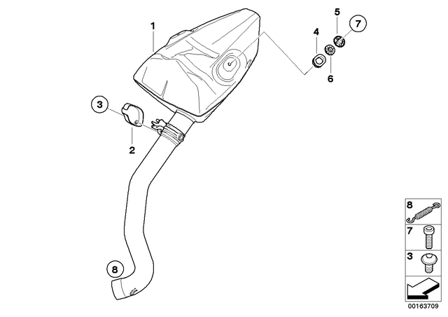 18127711558 - : Mudguard for BMW-Motorrad Image