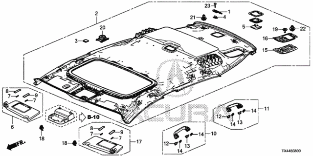 Roof Lining for 2013 Acura RDX #0