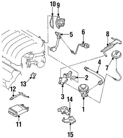EGR System for 1996 Nissan Maxima #0