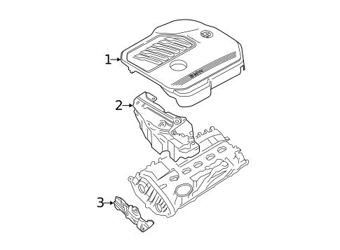 Engine Appearance Cover for 2021 BMW 745e xDrive #0