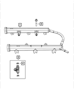 R5184085AC - Fuel: Fuel Injector, Remanufactured for Mopar Image