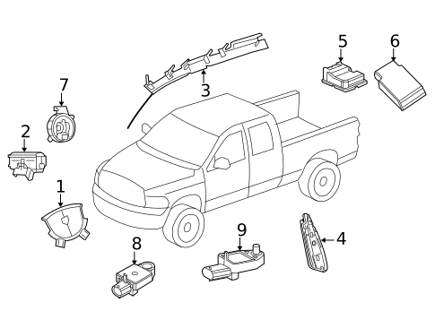 Air Bag Components for 2012 Ram 2500 #0