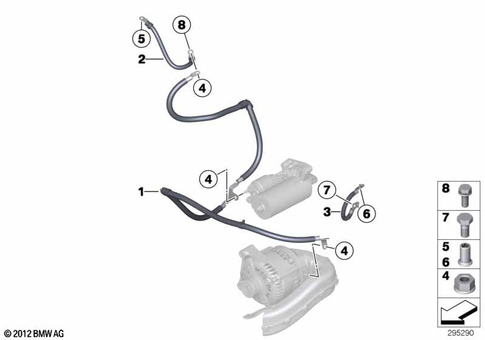 Battery Cable for 2018 BMW 328d #0