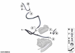12428577239 - Engine Electrical System: Cable, Altern, Start Motor Supp Point B+ for BMW Image