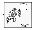 963021JA3C - Body: Mirror Assembly for Nissan: Quest Image