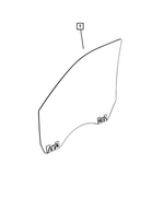 68361318AC - Glass: Front Door Glass, Right for Mopar Image