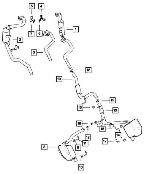 Exhaust System for 2012 Chrysler 300 #3