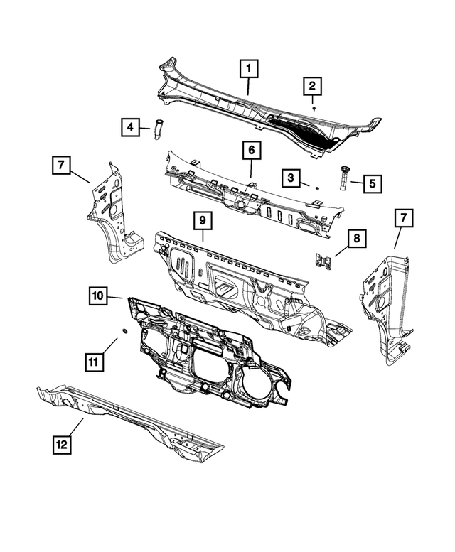 68259427AA - : Dash Upper Panel for Mopar Image