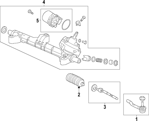 Steering Gear & Linkage for 2017 Acura TLX #1