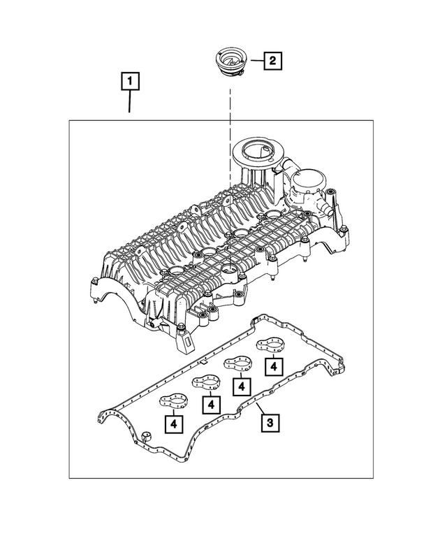 68632630AA - Engine: Cylinder Head Cover for Mopar Image image