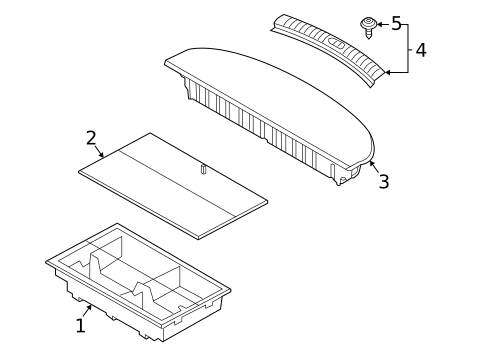 Interior Trim - Rear Body for 2022 Hyundai Santa Fe #0