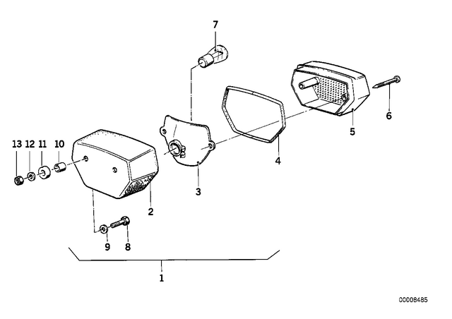 63211244080 - Lights: Gasket -  for BMW-Motorrad Image