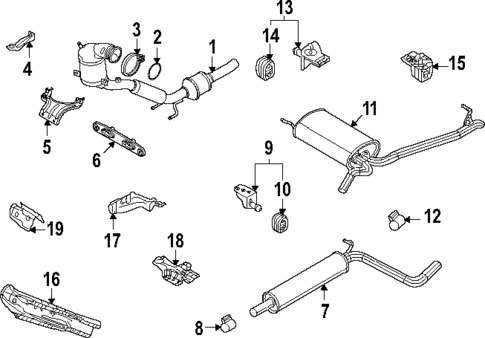 Exhaust Components for 2022 Volkswagen Jetta #0