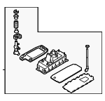 1K0711050A - Body: Shift Housing for Volkswagen: CC, Eos, Golf, Golf R, GTI, Passat, R32, Rabbit Image