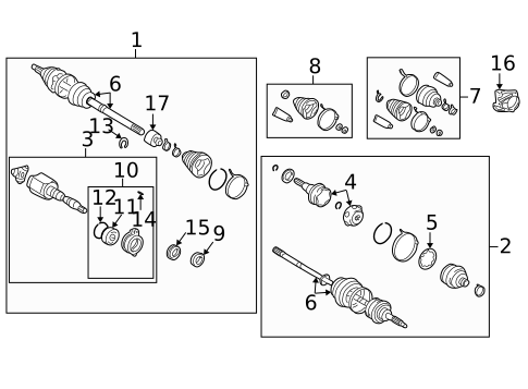 Drive Axles for 2000 Toyota Celica #0