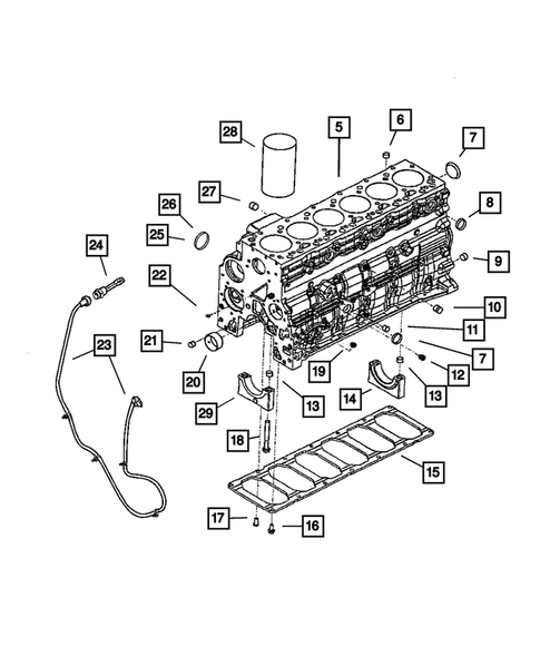 Cylinder Block for 2005 Dodge Ram 3500 #0