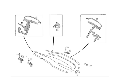 Rear Window for 1999 Mercedes-Benz C43 AMG #0