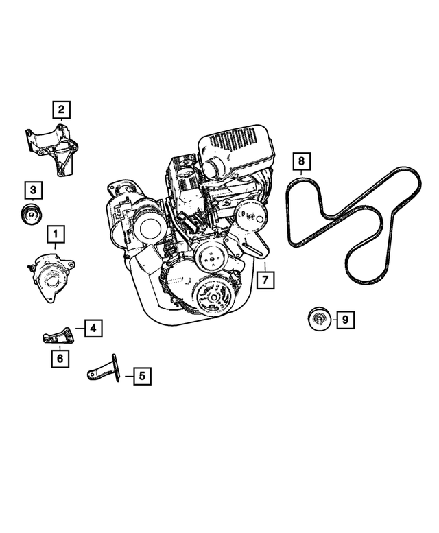 « 56028686AA – Electrical : Moteur Generateur pour Mopar Image »