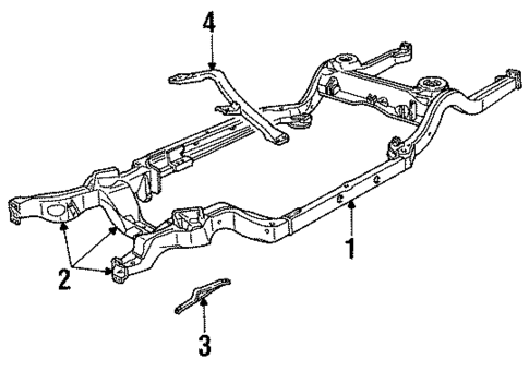 Frame & Components for 1993 Buick Commercial Chassis #0