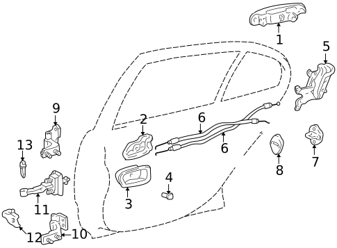 Front Door for 2001 Lexus IS300 #2