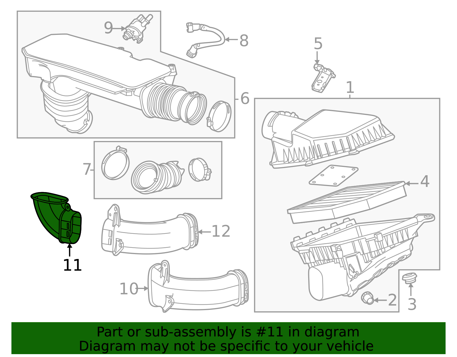 2023-2026 GM Air Inlet Duct 86778070 GM | GMPartsDirect.com