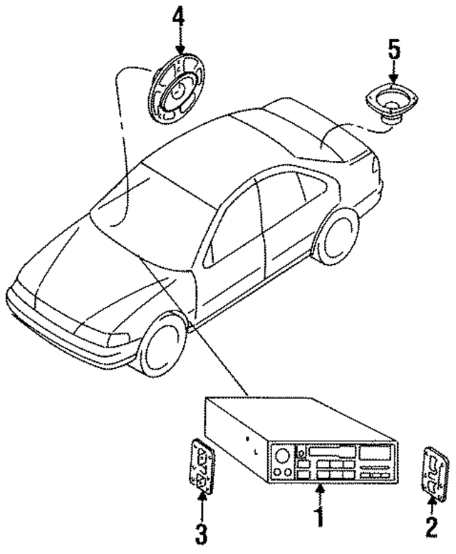 2815665F00 - Body: Speaker for Nissan: 240SX, Sentra Image