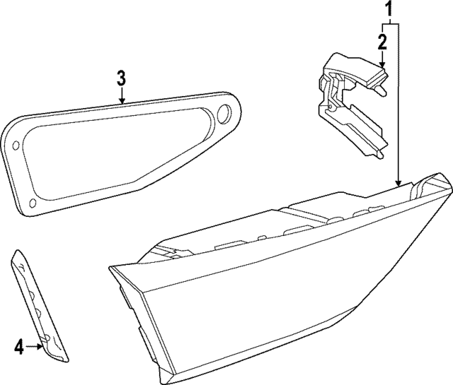 8Y0945307 - Electrical: Backup Lamp Assembly for Audi Image