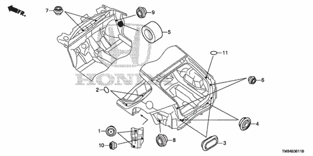 Grommet (RR.) for 2013 Honda Insight #0