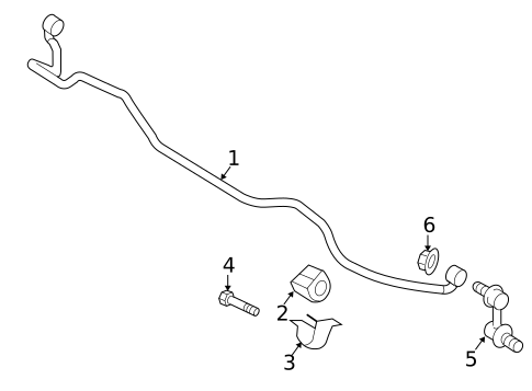 Stabilizer Bar & Components for 2017 Subaru Legacy #0