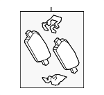 84794110 - Brakes: Rear Pads for GM Image