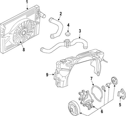 Radiator & Components for 2011 Ram Dakota #0