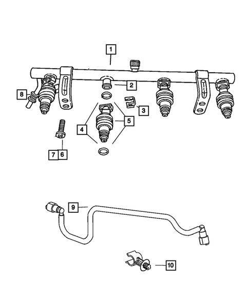 Fuel Rail for 2004 Dodge Neon #0