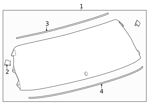 Glass - Lift Gate for 2024 Lexus TX550h+ #0